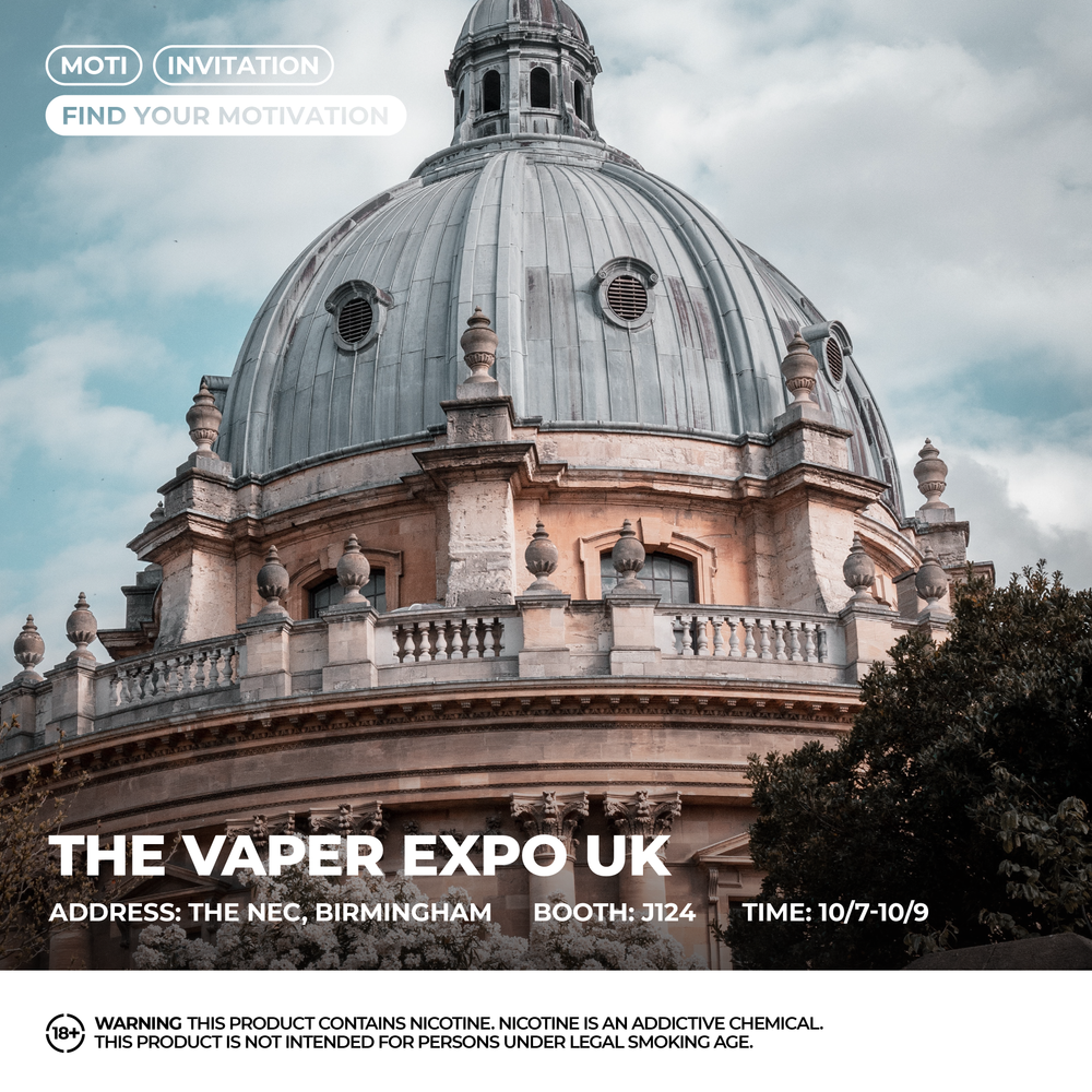 MOTI to Join the Birmingham Vape Expo Again With Muse Design Awarded New Products